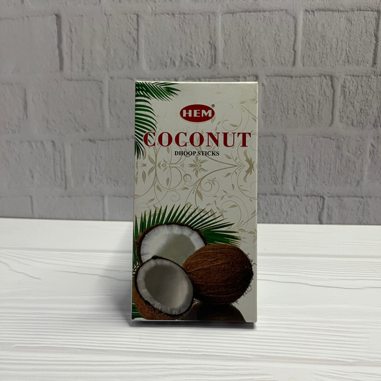 عود دوپ HEM رایحه نارگیل (Coconut) بسته ۱۰ عددی