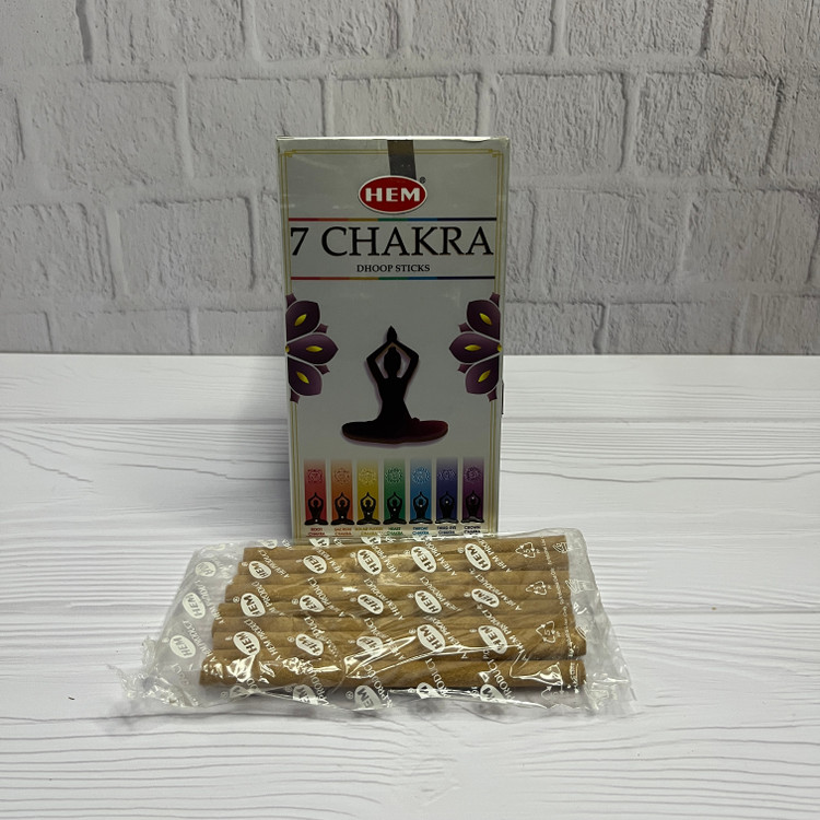 عود دوپ HEM رایحه ۷ چاکرا بسته ۱۰ عددی